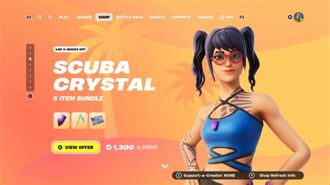 How To Get Scuba Crystal Fortnite Skin