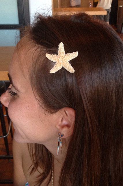 Starfish Hair Clip Etsy Starfish Hair Clip Hair Clips Hair