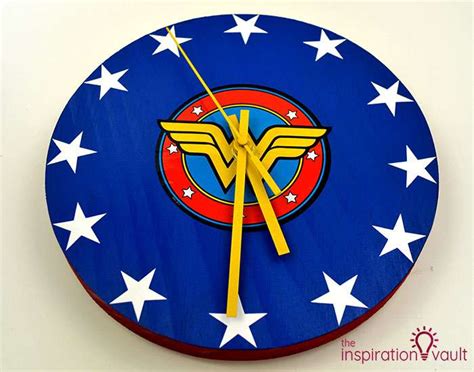 DIY Wonder Woman Superhero Clock - The Inspiration Vault