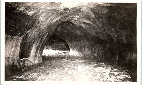 Rppc Ca Subway Cave Of Hat Creek Lava Tube Old Station Real Photo