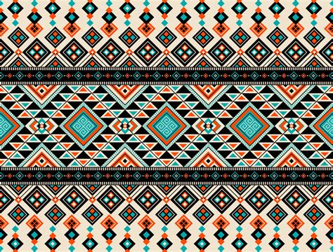 Abstract Cute Color Geometric Tribal Ethnic Ikat Folklore Argyle