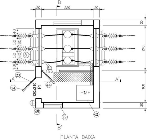 Plan Of Electric Power Distribution System Cadbull