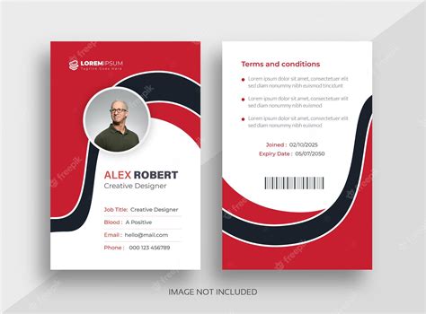 Premium Vector Corporate Id Card Design Template Company Employee Id