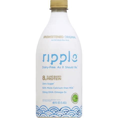 Ripple Pea Milk Nutritious Unsweetened Original Oz Instacart