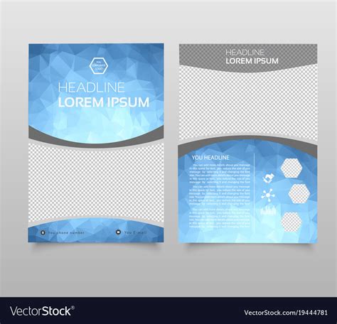 Abstract background annual report template modern Vector Image