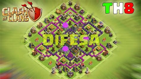 CLASH OF CLANS MUNICIPIO LIVELLO 8 Miglior VILLAGGIO Per DIFESA YouTube