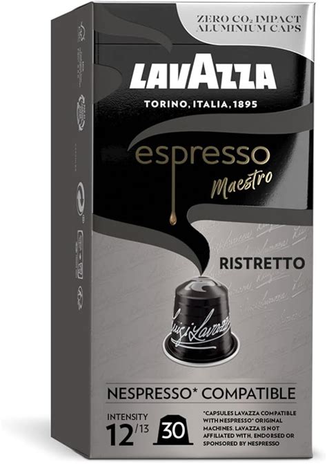 Lavazza Espresso Maestro Ristretto 30 Aluminium Capsules Compatible