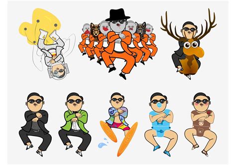 Gangnam Style Vector 75562 Vector Art At Vecteezy