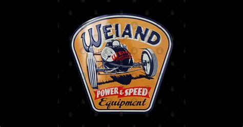 Retro Weiand Power And Speed Equipment Colour Logo Weiand Posters And