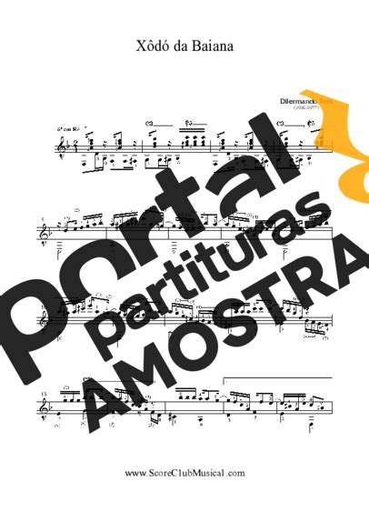 Xodó da Baiana Dilermando Reis Partitura para Violão