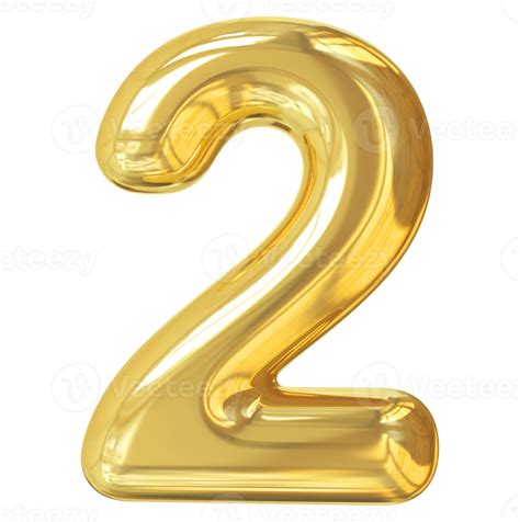 Golden Number 2 11287865 PNG