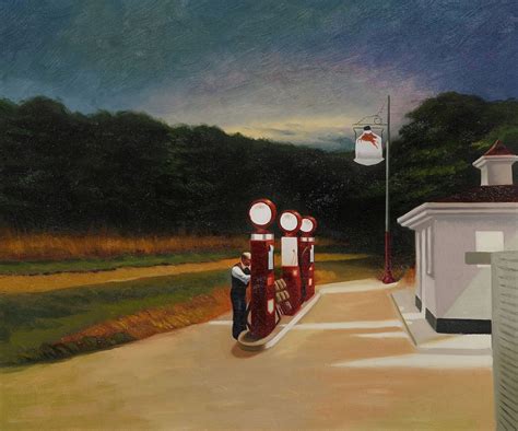 EDWARD HOPPER Gas Station Canvas Wall Art | Etsy