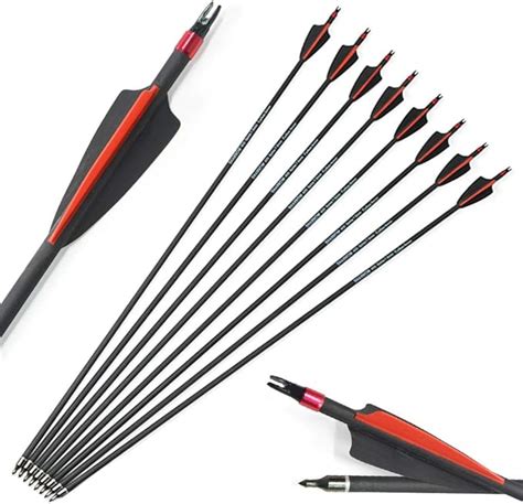 Mixed Carbon Arrows Zoll Zielpfeile Spine Mit Ersetzen