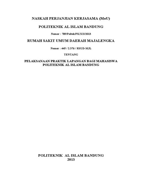 Naskah Perjanjian Kerjasamadoc Pdf