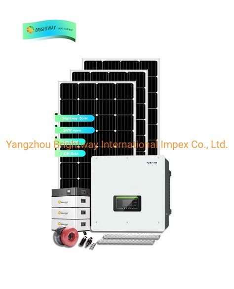 Hybrid Off Grid Solar Energy System With Battery And Inverter 10kw 20kw