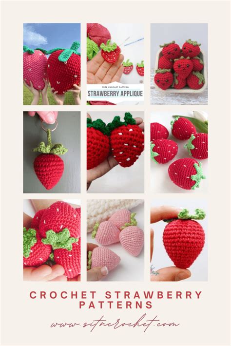 Cutest Crochet Strawberry Patterns Free Crochet Patterns Videos