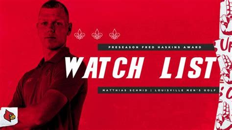 Schmid Named To Haskins Award Watch List University Of Louisville