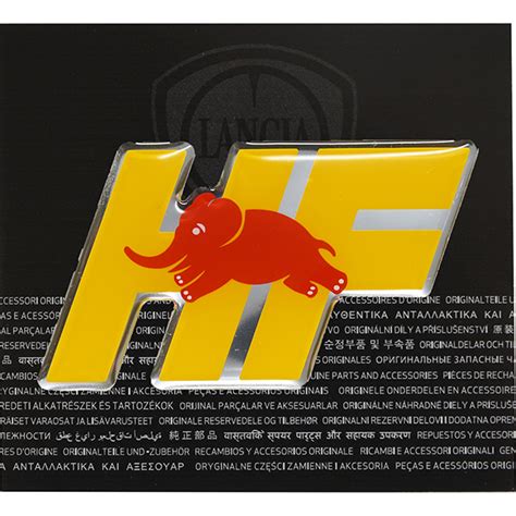 Lancia Hf Logo D Sticker Mm Italian Auto Parts Gadgets Store