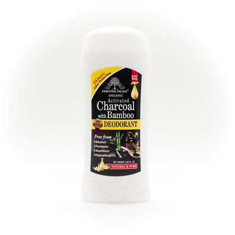 Organic Charcoal Bamboo Deodorant Essential Palace