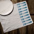 Hand Printed Italian Placemat Forchette Yellow Allora