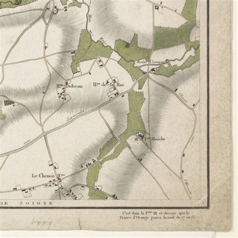 Old map of the Battle of Waterloo 1815 antique map fine | Etsy