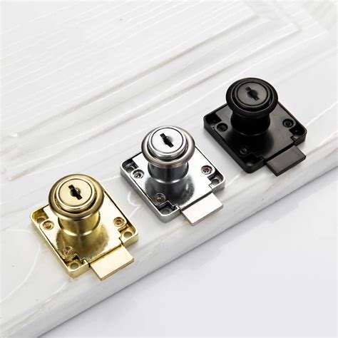 Drawer Locks with 2 Keys Lock Locker Furniture Hardware Door Cabinet Lock for Office Desk Letter ...