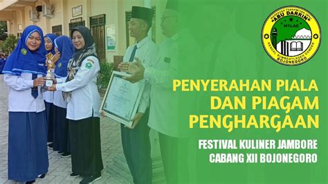 Penyerahan Piala Dan Piagam Penghargaan Juara Festival Kuliner Cabang