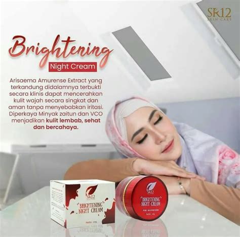 Brightening Cream Sr 12 Ori Krim Pencerah Kulit Glowing Atasi Wajah