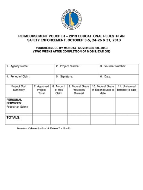 Fillable Online Ohs Delaware Two Weeks After Completion Of