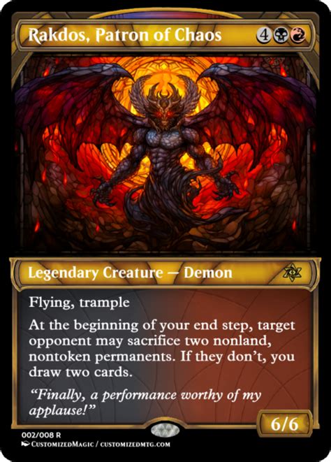 Rakdos Patron Of Chaos Magic The Gathering Proxy Cards