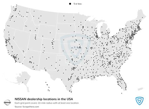 Nissan Dealership Locations – An Analysis | ScrapeHero