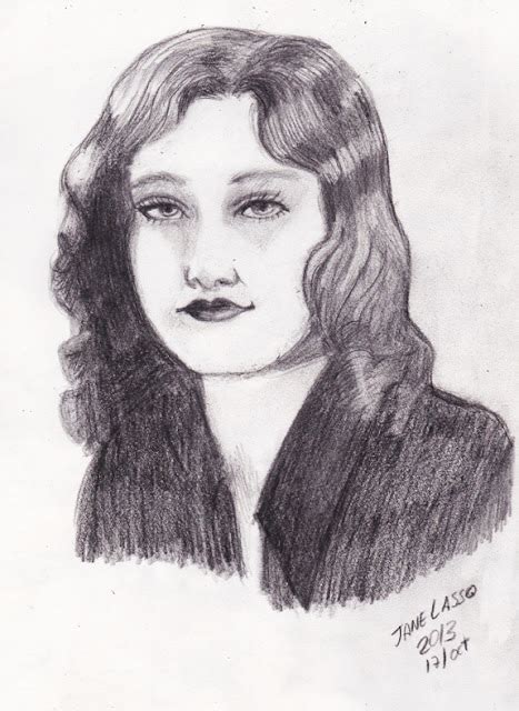 Dibujos Y Sketches De Jane Lasso Retrato Vintage