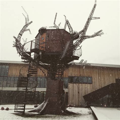 Steampunk Treehouse At Dogfish Head On A Snowy Day Dogfish Head Snowy