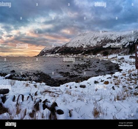 The island of Godøy in winter, Sunnmøre, Møre og Romsdal, Norway Stock Photo - Alamy