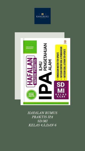 Jual Hafalan Rumus Praktis IPA SD MI Kls 4 5 6 Di Lapak Kang Buku