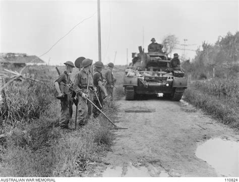 Borneo Campaign. Battle of Balikpapan. 2 July 1945. Sappers from the 2 ...