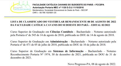 Faculdade Cat Lica Cavanis