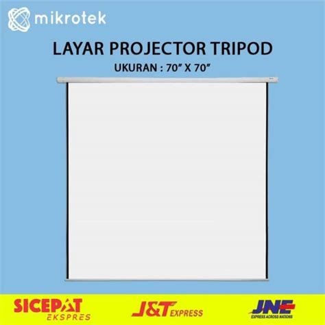 Promo Layar Proyektor Manual Wall X Cm Screen Projector