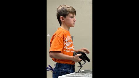 4 H Jr Poultry Showmanship Birchen Modern Game Bantam Youtube