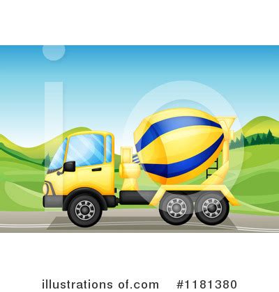 Cement Truck Clipart #212284 - Illustration by Pams Clipart