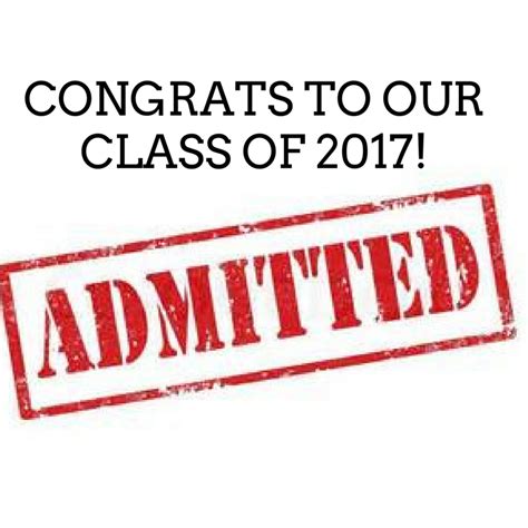 Congratulations Class Of 2017 College Acceptances College Planning