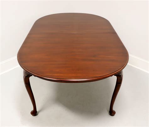 Henkel Harris 2205 22 Solid Wild Black Cherry Queen Anne Dining Table For Sale At 1stdibs