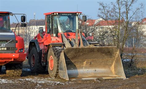 VOLVO Typ? Radlader der Fa.RWG I Baustoffrecycling GmbH aus Berlin, 18. ...