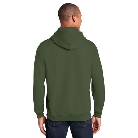 Gildan 18500 Heavy Blend Hooded Sweatshirt Military Green Full Source