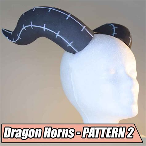 Diy Dragon Horns Cosplay Horns Costume Horns Foam Horns Pattern Eva