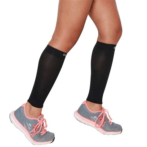 COPPER HEAL Calf Compression Sleeves - 1 Pair for Muscle Strains