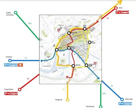 Rapid Bus Network For Bristol Map Shows Orbital City Centre