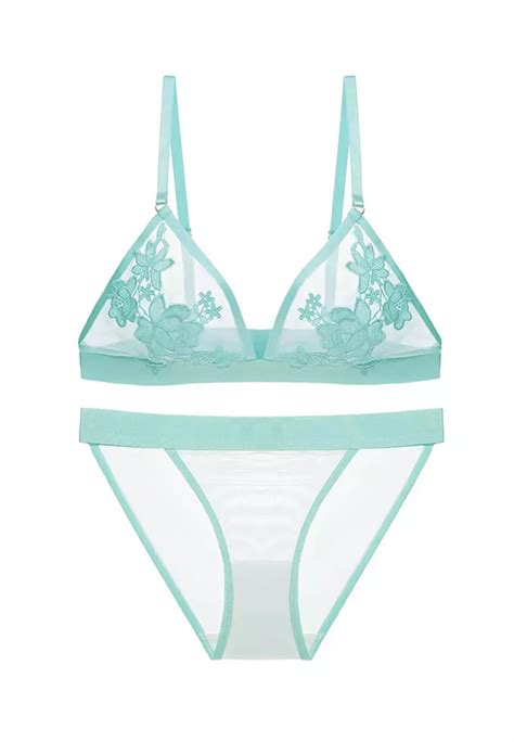 Buy Zitique Women S Sexy See Through Ultra Thin Triangle Cup Lingerie