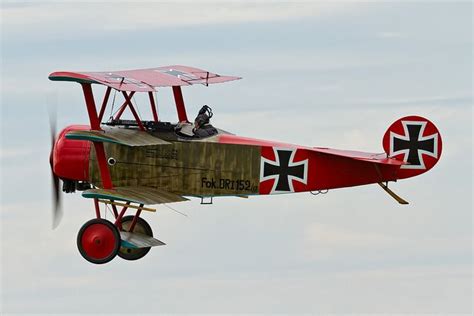 Fokker Dr I Triplane Airplane Of Choice For Baron Manfred Von