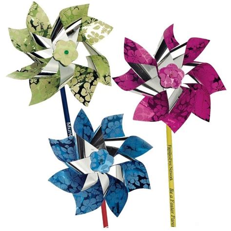 7 Inch Metallic Hibiscus Pinwheels Gvo418q